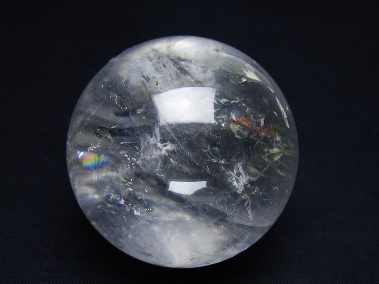 水晶 丸玉 56mm スフィア 置物 水晶玉 一点物 151-9037