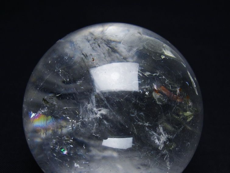 水晶 丸玉 56mm スフィア 置物 水晶玉 一点物 151-9037
