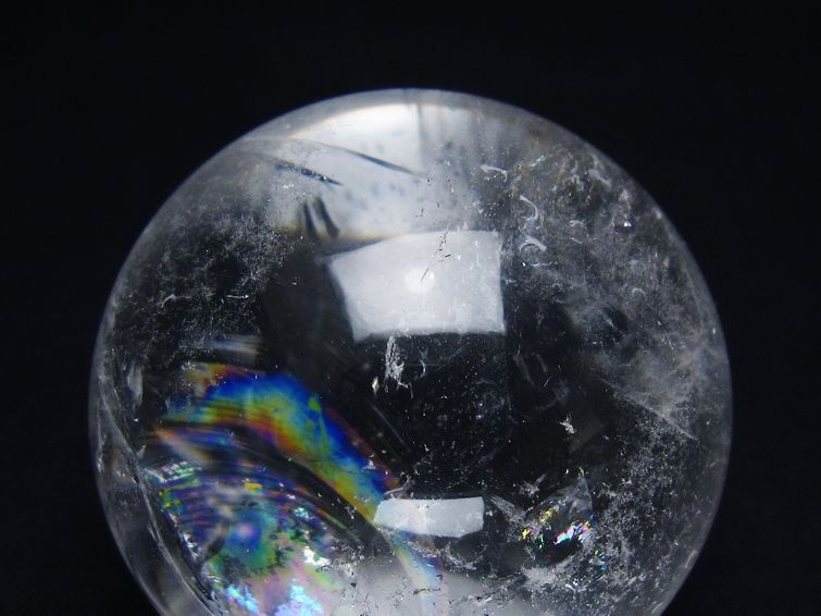 水晶 丸玉 56mm スフィア 置物 水晶玉 一点物 151-9038