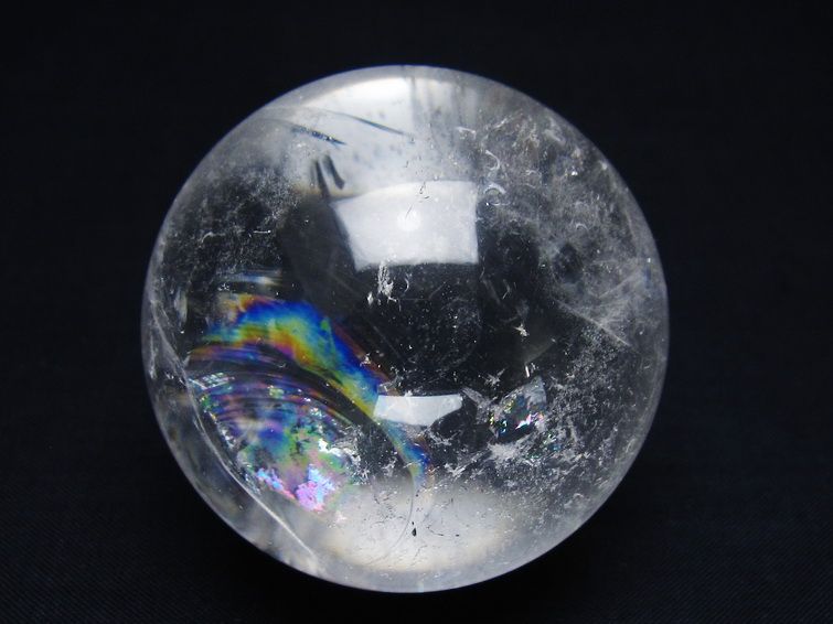 水晶 丸玉 56mm スフィア 置物 水晶玉 一点物 151-9038