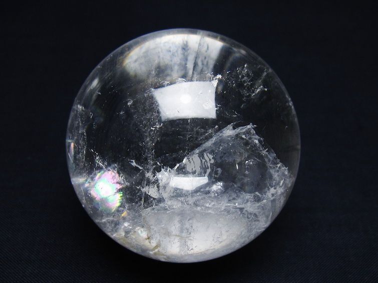 水晶 丸玉 56mm スフィア 置物 水晶玉 一点物 151-9039