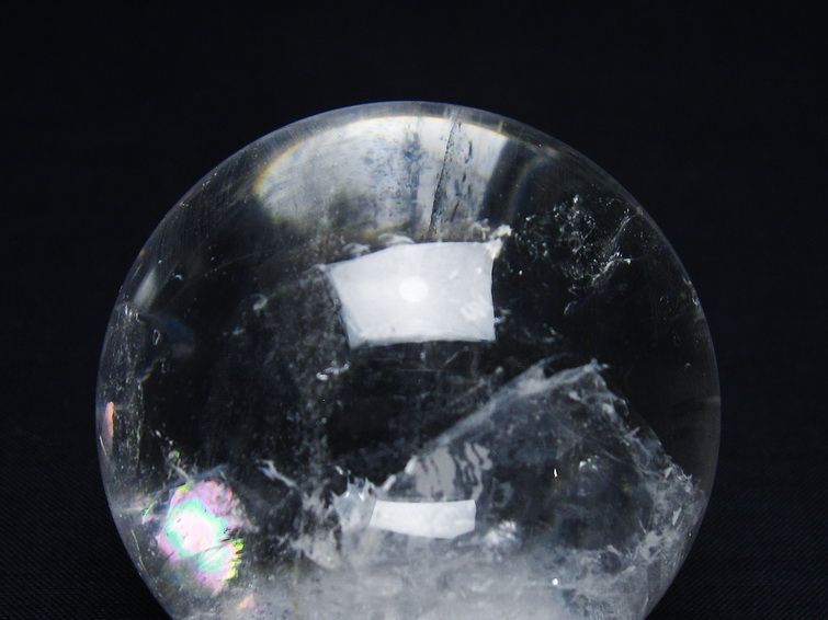 水晶 丸玉 56mm スフィア 置物 水晶玉 一点物 151-9039