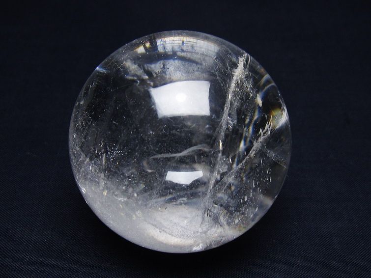 水晶 丸玉 56mm スフィア 置物 水晶玉 一点物 151-9040