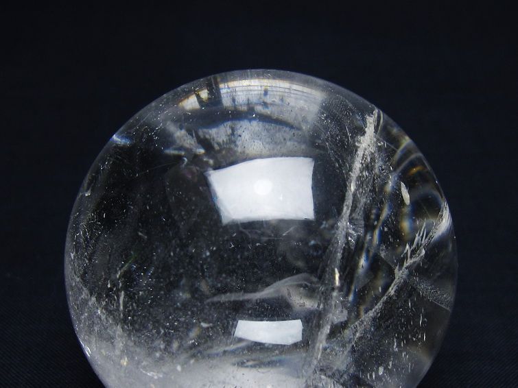 水晶 丸玉 56mm スフィア 置物 水晶玉 一点物 151-9040