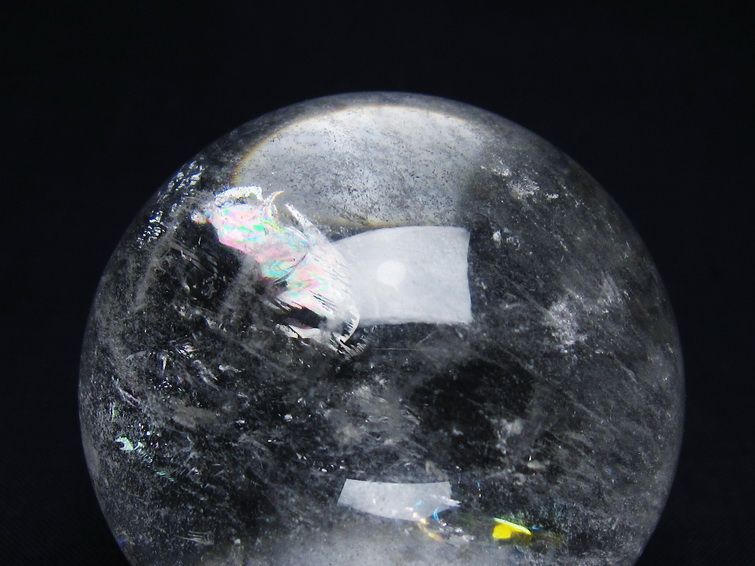 水晶 丸玉 57mm スフィア 置物 水晶玉 一点物 151-9041