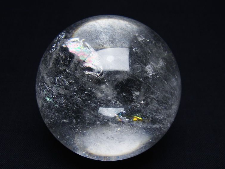 水晶 丸玉 57mm スフィア 置物 水晶玉 一点物 151-9041