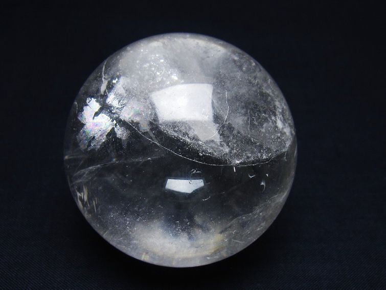 水晶 丸玉 57mm スフィア 置物 水晶玉 一点物 151-9043