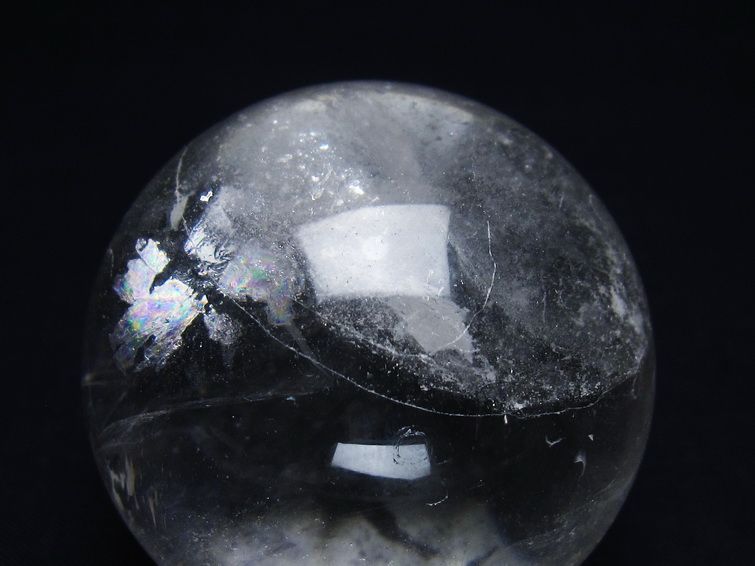 水晶 丸玉 57mm スフィア 置物 水晶玉 一点物 151-9043