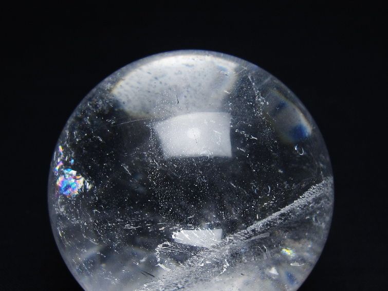 水晶 丸玉 57mm スフィア 置物 水晶玉 一点物 151-9044
