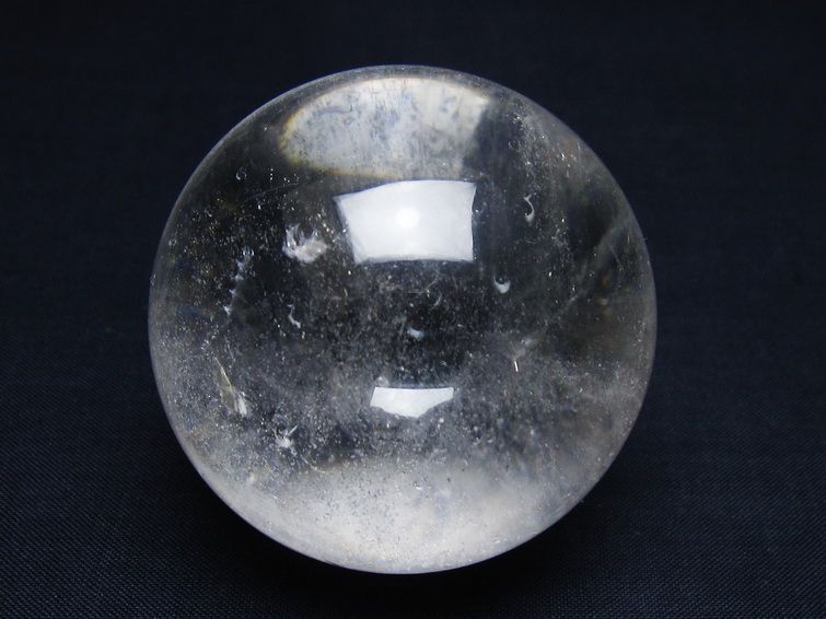水晶 丸玉 58mm スフィア 置物 水晶玉 一点物 151-9046