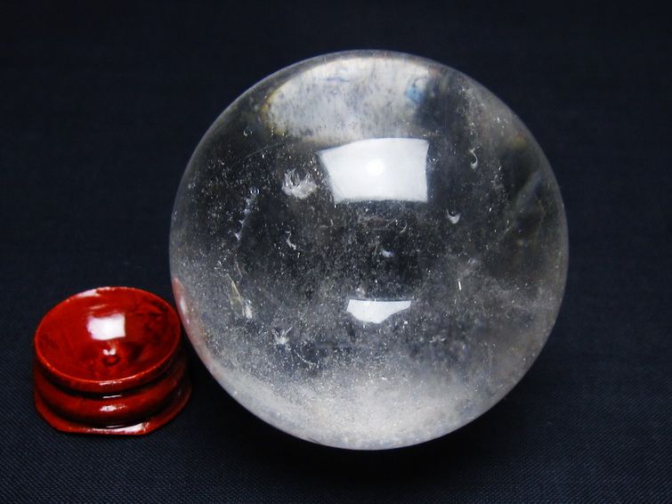 水晶 丸玉 58mm スフィア 置物 水晶玉 一点物 151-9046