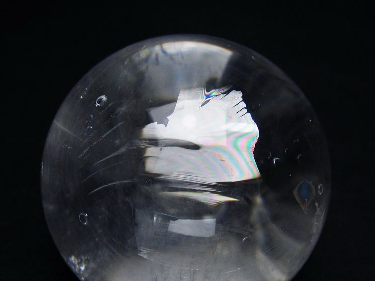水晶 丸玉 55mm スフィア 置物 水晶玉 一点物 151-9047