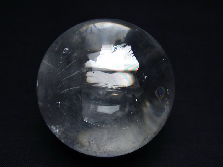 水晶 丸玉 55mm スフィア 置物 水晶玉 一点物 151-9047