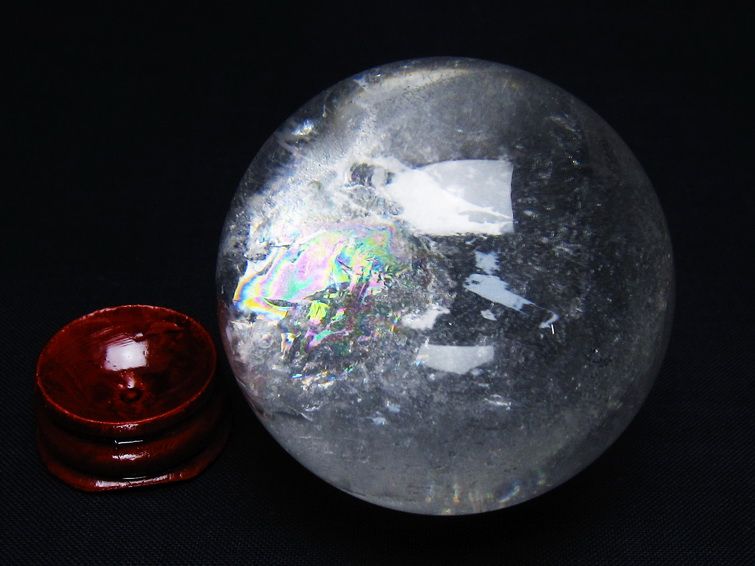 水晶 丸玉 53mm スフィア 置物 水晶玉 一点物 151-9048