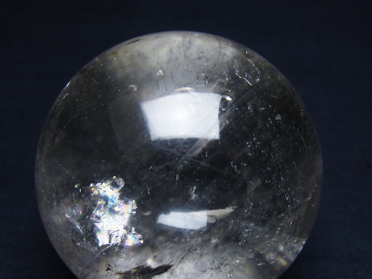 水晶 丸玉 59mm スフィア 置物 水晶玉 一点物 151-9049