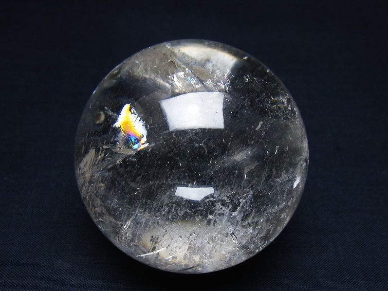 水晶 丸玉 59mm スフィア 置物 水晶玉 一点物 151-9050