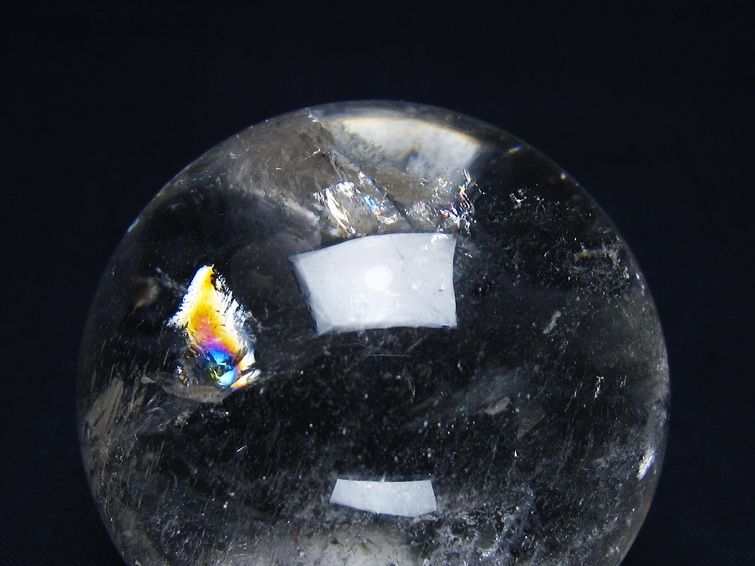 水晶 丸玉 59mm スフィア 置物 水晶玉 一点物 151-9050