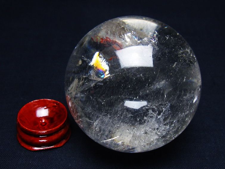 水晶 丸玉 59mm スフィア 置物 水晶玉 一点物 151-9050