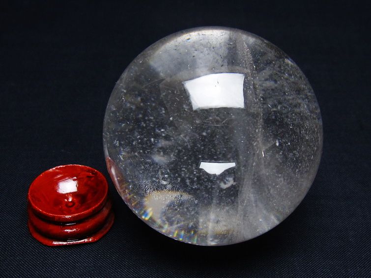水晶 丸玉 59mm スフィア 置物 水晶玉 一点物 151-9051