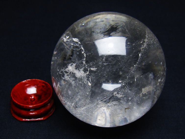 水晶 丸玉 59mm スフィア 置物 水晶玉 一点物 151-9052