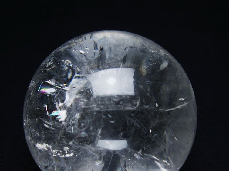 水晶 丸玉 61mm スフィア 置物 水晶玉 一点物 151-9058