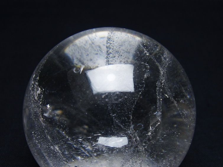 水晶 丸玉 61mm スフィア 置物 水晶玉 一点物 151-9059