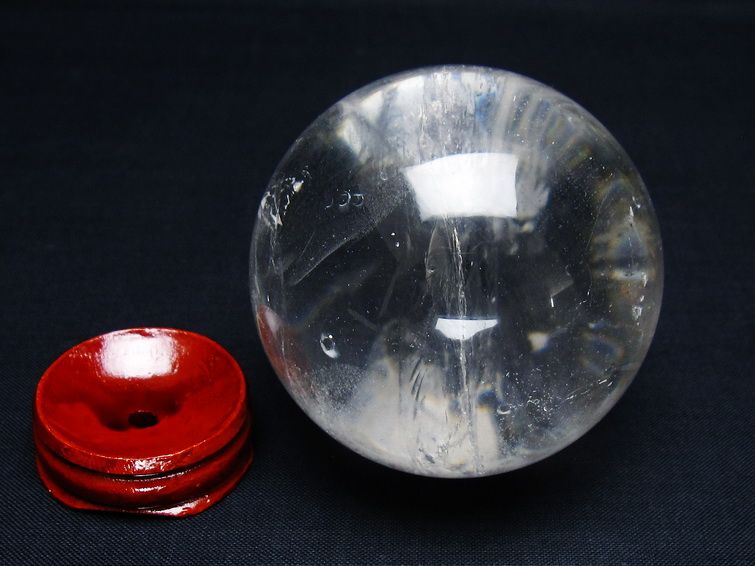 水晶 丸玉 62mm スフィア 置物 水晶玉 一点物 151-9062