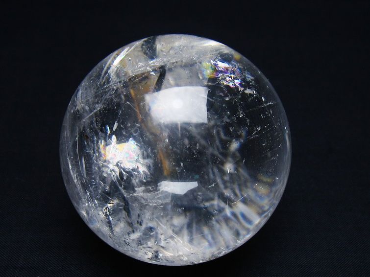 水晶 丸玉 62mm スフィア 置物 水晶玉 一点物 151-9063