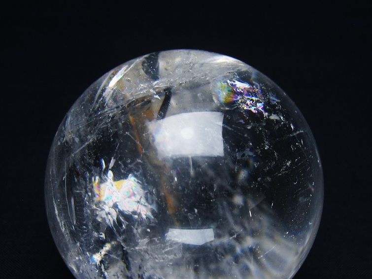 水晶 丸玉 62mm スフィア 置物 水晶玉 一点物 151-9063