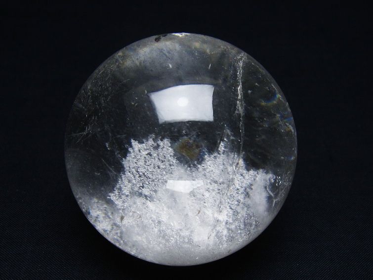 水晶 丸玉 63mm スフィア 置物 水晶玉 一点物 151-9064