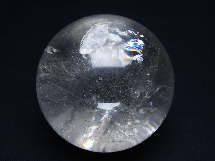 水晶 丸玉 64mm スフィア 置物 水晶玉 一点物 151-9065