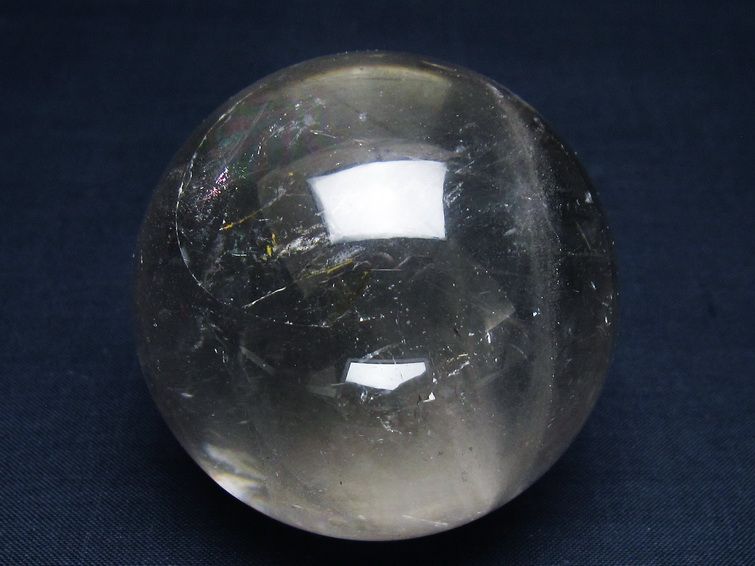 水晶 丸玉 64mm スフィア 置物 水晶玉 一点物 151-9066