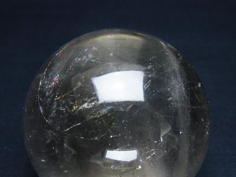 水晶 丸玉 64mm スフィア 置物 水晶玉 一点物 151-9066
