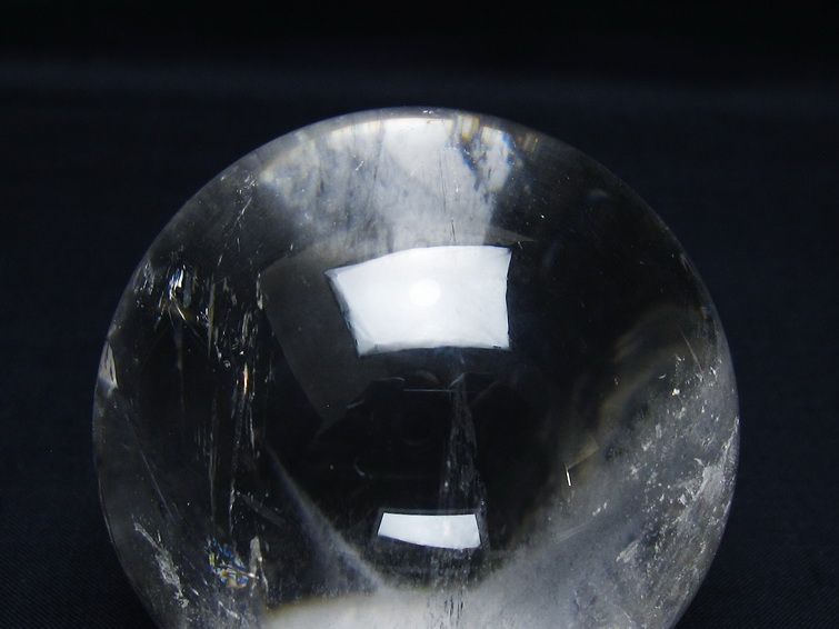 水晶 丸玉 68mm スフィア 置物 水晶玉 一点物 151-9067