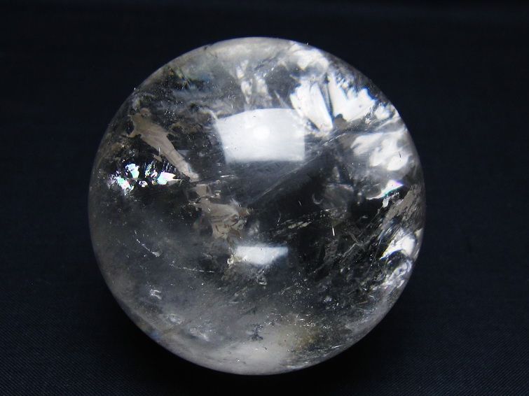 水晶 丸玉 68mm スフィア 置物 水晶玉 一点物 151-9068