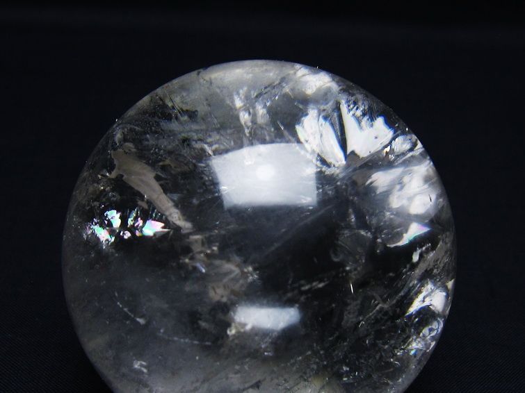 水晶 丸玉 68mm スフィア 置物 水晶玉 一点物 151-9068