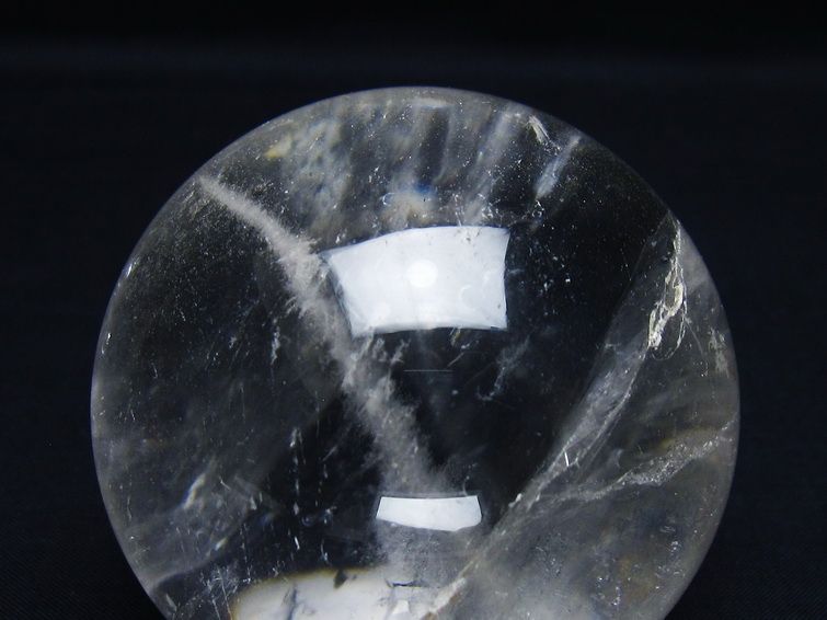 水晶 丸玉 71mm スフィア 置物 水晶玉 一点物 151-9070