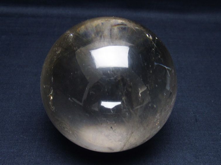 水晶 丸玉 74mm スフィア 置物 水晶玉 一点物 151-9073