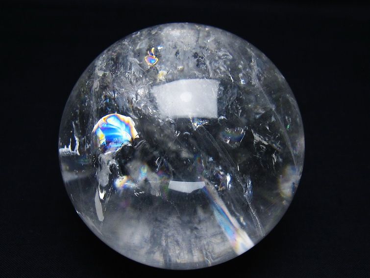 水晶 丸玉 73mm スフィア 置物 水晶玉 一点物 151-9074 【sold out】