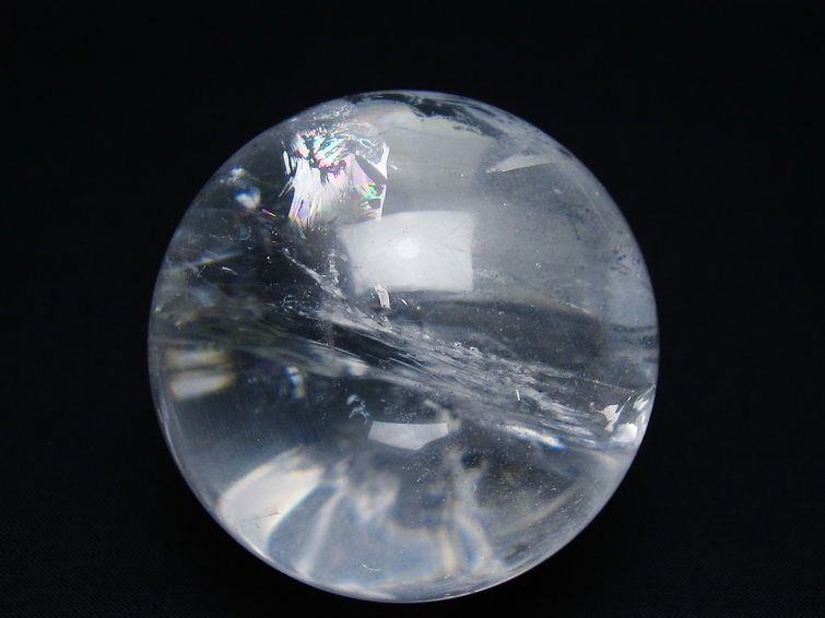水晶 丸玉 66mm スフィア 置物 水晶玉 一点物 151-9076