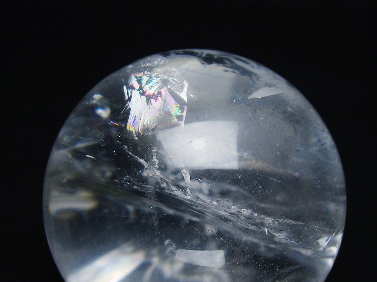 水晶 丸玉 66mm スフィア 置物 水晶玉 一点物 151-9076