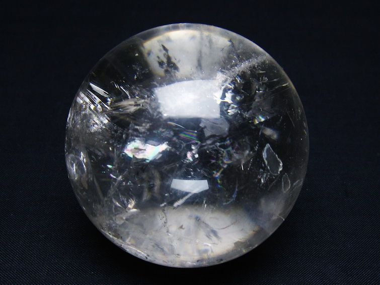 水晶 丸玉 63mm スフィア 置物 水晶玉 一点物 151-9077