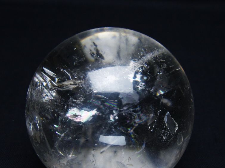 水晶 丸玉 63mm スフィア 置物 水晶玉 一点物 151-9077