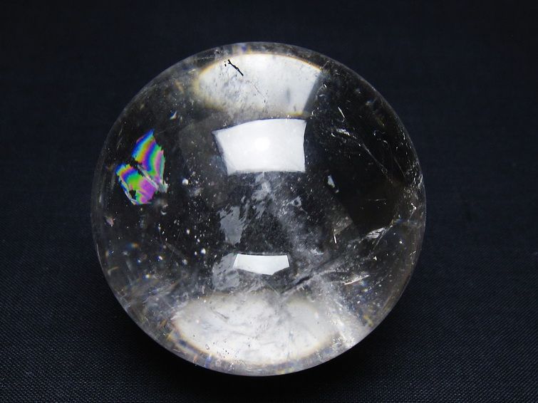 水晶 丸玉 58mm スフィア 置物 水晶玉 一点物 151-9079