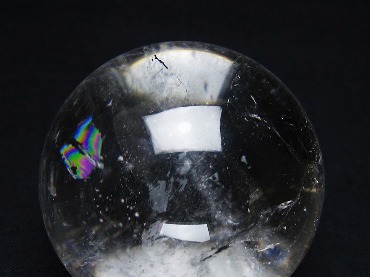 水晶 丸玉 58mm スフィア 置物 水晶玉 一点物 151-9079