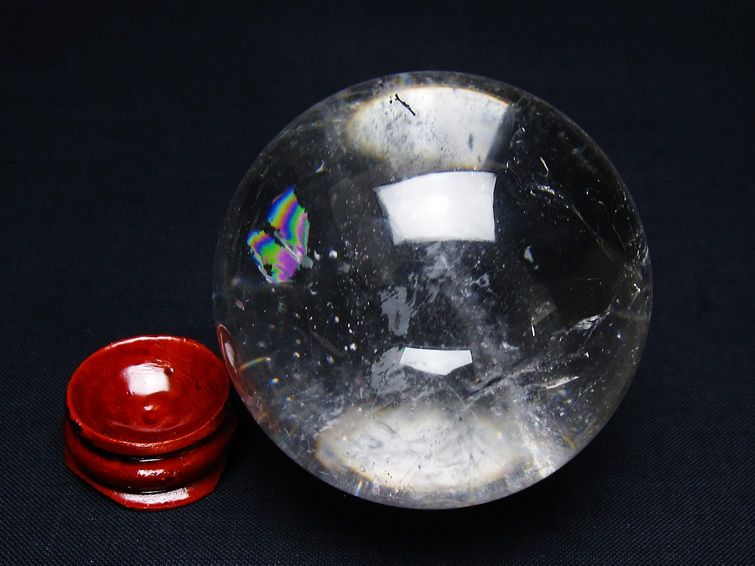 水晶 丸玉 58mm スフィア 置物 水晶玉 一点物 151-9079