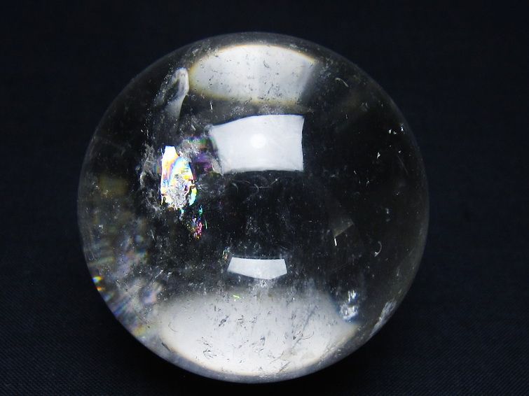 水晶 丸玉 58mm スフィア 置物 水晶玉 一点物 151-9080