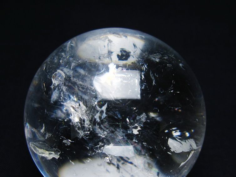 水晶 丸玉 56mm スフィア 置物 水晶玉 一点物 151-9082