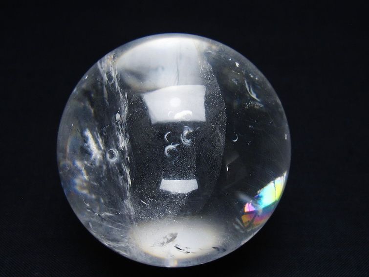 水晶 丸玉 55mm スフィア 置物 水晶玉 一点物 151-9083