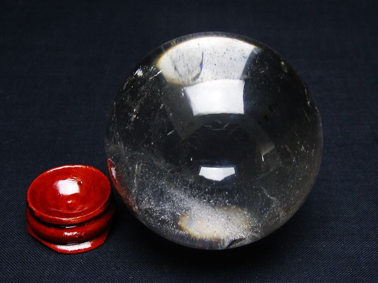水晶 丸玉 56mm スフィア 置物 水晶玉 一点物 151-9084 [sold out]
